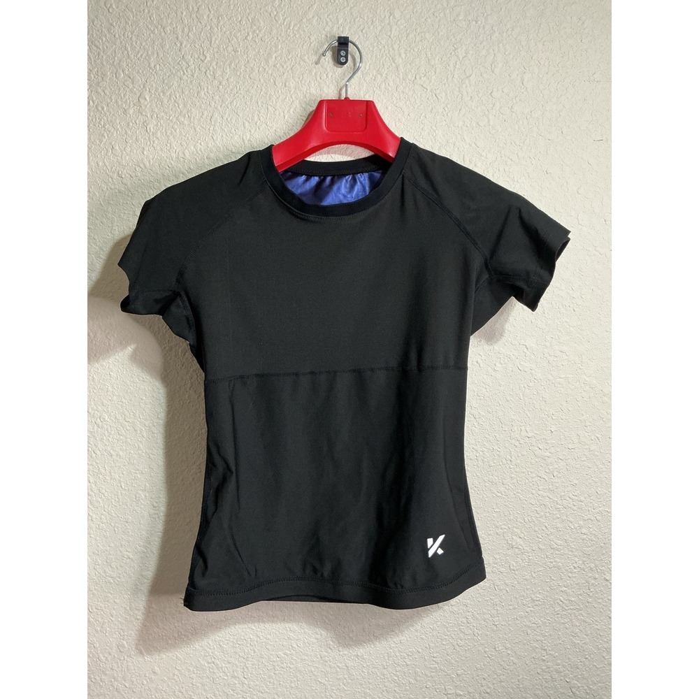 Kewlioo Womens XL Heat Trapping Sweat Shirt Black Compression Workout Top Gym